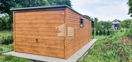  Blechgarage 3x6m Metallgarage Carport und Garage Überdachung Holzoptik ID87