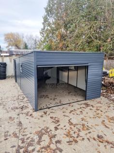 Blechgarage 4x6m Metallgarage Fertiggarage Lieferung und Montage kostenlos GP112