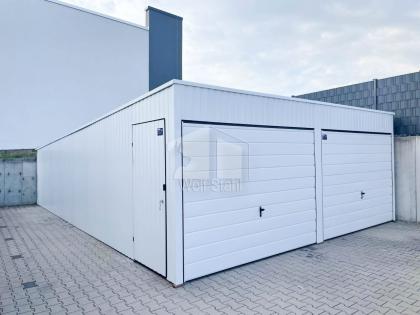 Blechgarage 6x7m Metallgarage Fertiggarage Werkzeugschuppen Hohe Qualität GP140
