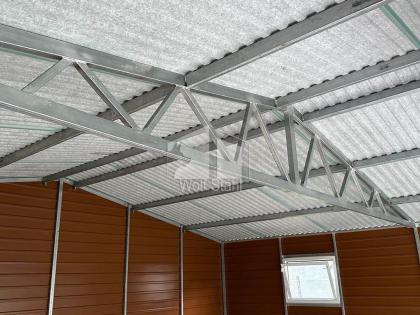  Blechgarage 6x6m Metallgarage Fertiggarage Doppelgarage Holzoptik Günstige Prei