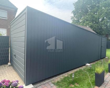 Blechgarage 3x8m Metallgarage Fertiggarage Garage nach Maß  GP107