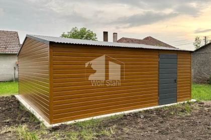  Blechgarage 6x6m Metallgarage Fertiggarage Doppelgarage Holzoptik Günstige Prei