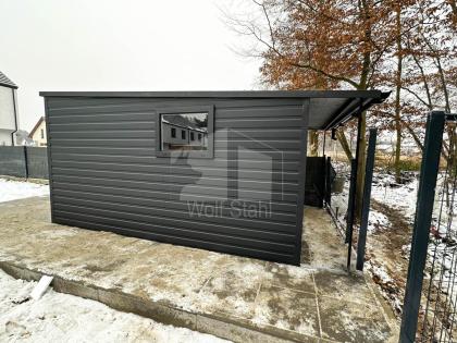 Blechgarage 3x5m Metallgarage Fertiggarage Werkzeugschuppen Gartenhaus Individue