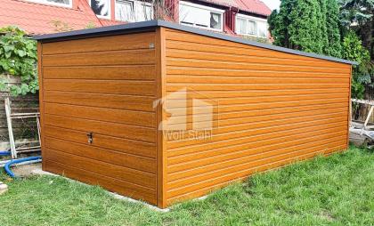  Blechgarage 3x5m Metallgarage Fertiggarage Schuppen für Garten Individuelle Pro