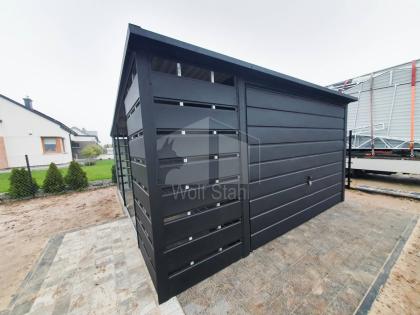  Blechgarage 3x6m Metallgarage Fertiggarage Holzoptik Individuelle Projekte ID44