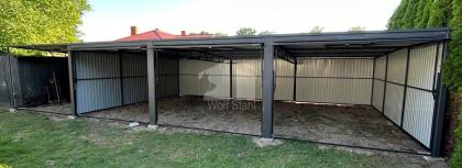 Blechgarage 9x5,5m Carport und Garage Metallgarage Fertiggarage Hohe Qualität GP