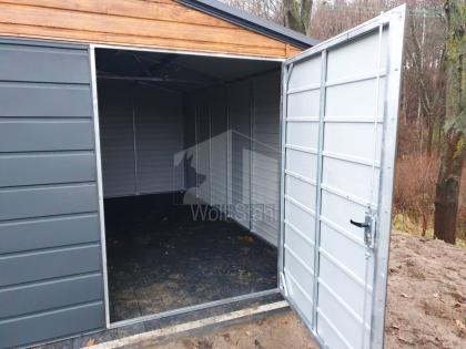 Blechgarage 4x5m Schuppen für Garten Werkzeugschuppen Fertiggarage Stahlgarage I