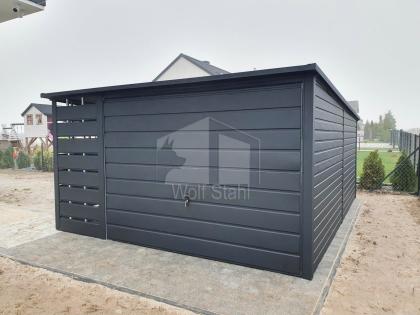  Blechgarage 3x6m Metallgarage Fertiggarage Holzoptik Individuelle Projekte ID44