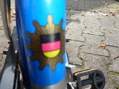 (108) POLIZEI 14 Zoll Rücktrittsbremse mit neuen Stützrädern