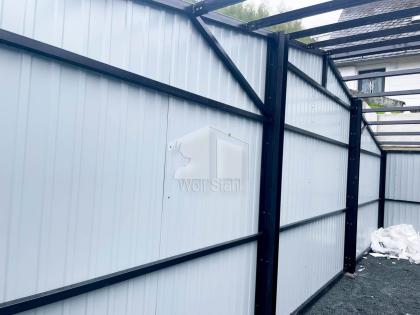 Blechgarage 9x6m Doppelgarage Garage mit Satteldach Maßgeschneiderte Lösungen GP