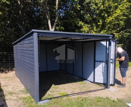  Blechgarage 3x5m Metallgarage Fertiggarage Garage nach Maß Hohe Qualität GP212 