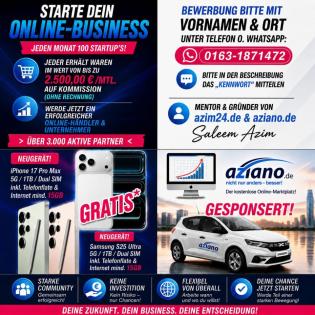 Gründe dein Startup in Homeoffice Online-Bussiness eBay amazon