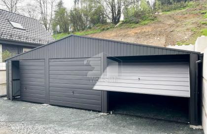 Blechgarage 9x6m Doppelgarage Garage mit Satteldach Maßgeschneiderte Lösungen GP