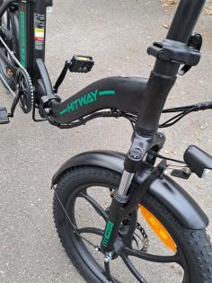 E- Klappfahrrad ungefahren