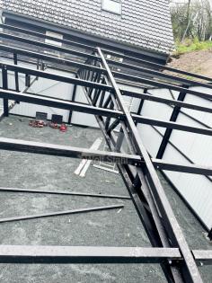 Blechgarage 9x6m Doppelgarage Garage mit Satteldach Maßgeschneiderte Lösungen GP