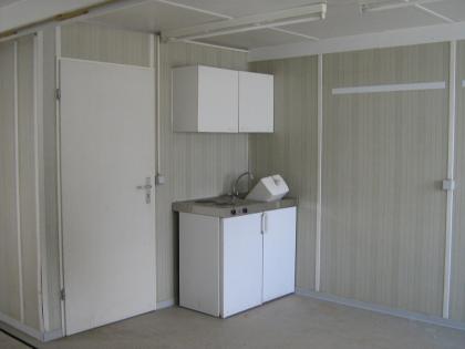 Deutsche Doppelcontainer - 30 m² - 2 Teile Container - mit WC und Küchenecke