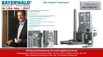 Bayerwald Kunststofffenster Tresorbandfenster BW95/80 mit Thermostabilisator
