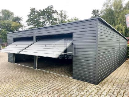 Blechgarage 7x6m Doppelgarage Metallgarage Garagen direkt vom Hersteller GP160