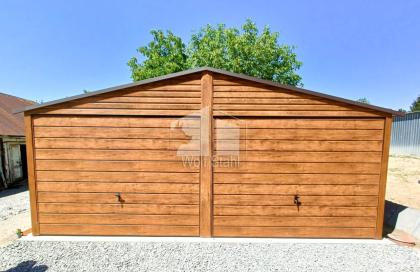  Blechgarage 6x6m Metallgarage Fertiggarage Stahlgarage Doppelgarage Transport +