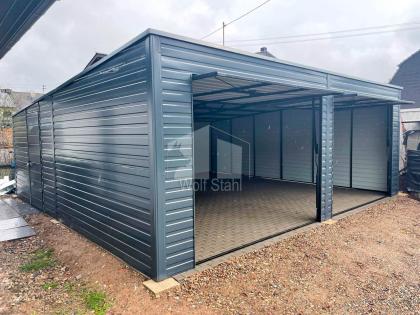  Blechgarage 7x6m  Doppelgarage Werkzeugschuppen Metallgarage  Günstige Preise G