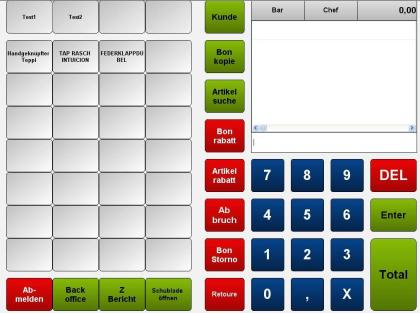 NCR Kassensystem Handel mit Kassensoftware - Lüfterlos, Alugehäuse, Spritzwasser