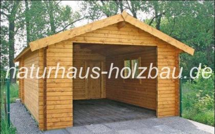 Individuelle Blockbohlengaragen in 50mm/70mm Blockbohlenbauweise,...