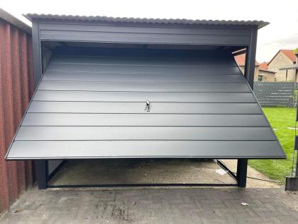 Blechgarage 3x6,5m Metallgarage Fertiggarage Werkzeugschuppen Günstige Preise 