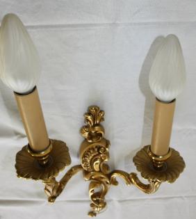 Wandlampe vergoldet