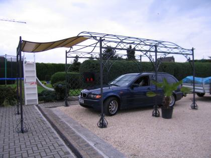 Massiver Carport Pavillon Terrassenüberdachung Pergola Gazeb