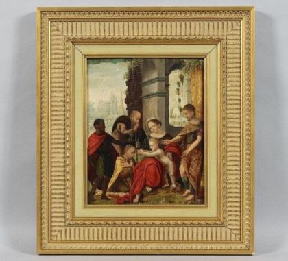 Altmeistergemälde* ANBETUNG DER HIRTEN* Antwerpener RENAISSANCE-MEISTER. 16 Jh