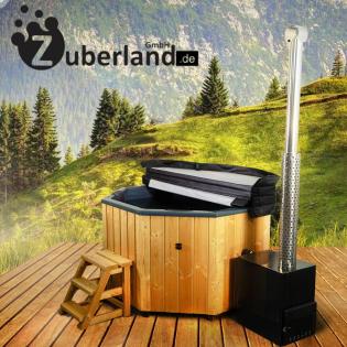 Badezuber achteckig 1, 8×1, 8m für Außenofen Whirlpool