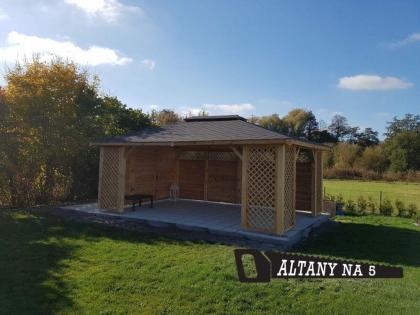 2-ECK LAUBE GARTENHÄUSCHEN AUS MASSIVHOLZ PAVILLON GRILLPAVILLON GARTEN 6x4m