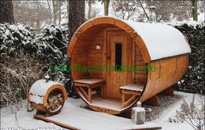 Fasssauna, Saunapod, Saunafass, Sauna Pod, Gartensauna, Außensaunen, Sauna