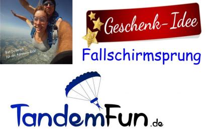 Die Geschenkidee! Fallschirmspringen nähe München, Regensburg, Nürnberg