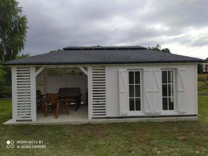 GARTENHAUS AUS KIEFERNHOLZ DARMSTADT GARTENLAUBE WERKZEUGHAUS 6x3m