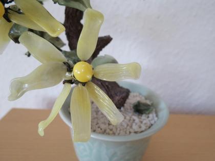 Handarbeit! Edle dekorative Pflanze aus Porzellan incl. Topf € 35 , 00