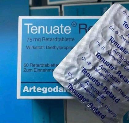 Bestellen Sie 100 Stück Tenuate Retard 75 mg Tabletten, Fettverbrennungspillen, 