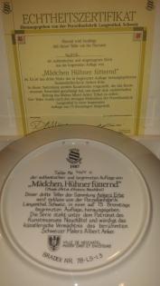 Langenthal Wandteller Porzellan