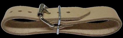 Starke farbige Design Lederriemen mit doppelter Metallschlaufe diversen Abmessun