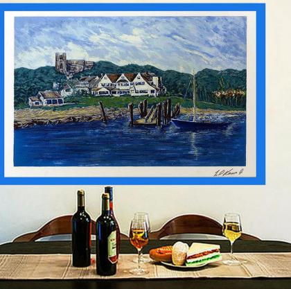 Ted Kennedy: Signiertes Kunstwerk. Wandbild. Souvenir. Geschenkidee. Wandschmuck