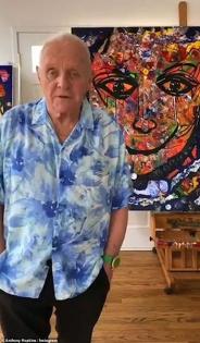 ANTHONY HOPKINS Collage. Signiert. NEU. Souvenir. Rarität. Andenken.