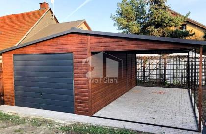 Blechgarage 5x6m Metallgarage Fertiggarage Carport und Garage Hohe Qualität GP88