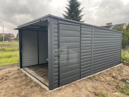 Blechgarage 3x5m Metallgarage Fertiggarage Schnelle Lieferung GP229 