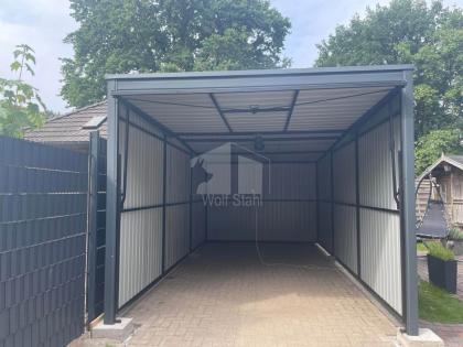 Blechgarage 3x8m Metallgarage Fertiggarage Garage nach Maß  GP107