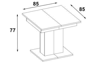 Tisch Küchentisch Esszimmertisch Esstisch Ausziehbar 85-220cm