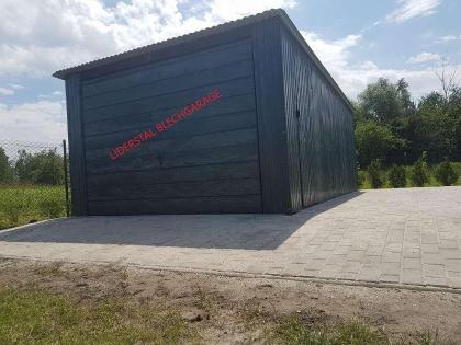 Blechgarage 4x5 Garage KFZ Lager Schuppe in Farbe der Anthrazitgrau Blechgaragen