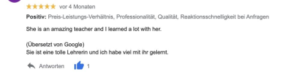 German lessons / Deutsch Unterricht - Niveau A1 / A2 / B1