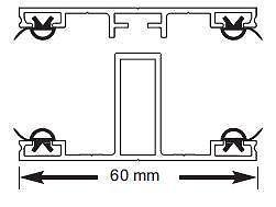 Alu Verlegesystem für 16mm PC Stegplatten