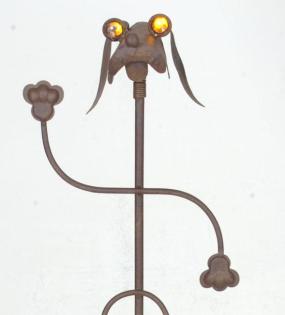 Hund, Solarbeleuchtung, Gartendekoration, leuchtenden LED-Augen