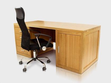 HOLZSCHREIBER SCHREIBTISCH EICHENHOLZ EICHESSCHREIBTISCH MASSIVHOLZ